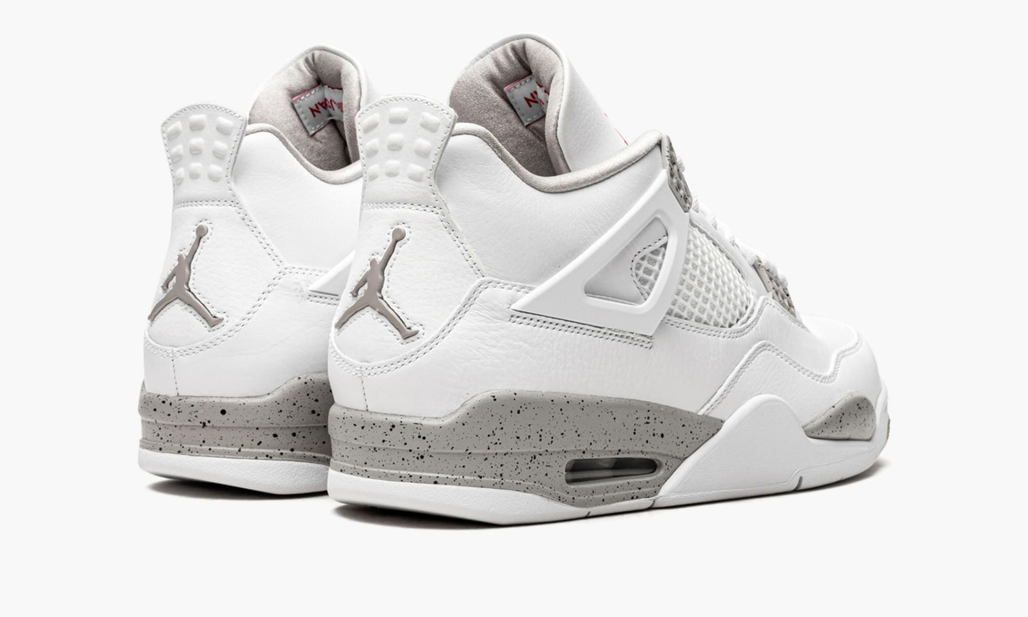 Air Jordan 4 Retro White Oreo Sneakers - Vintage Inspired