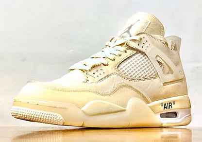 Air Jordan 4 Sail CV9388 Sneakers - Authentic | On-Feet Fire