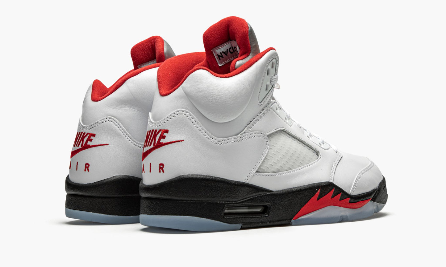 Air Jordan 5 Retro Fire Red Silver Tongue 2020 Sneakers - Pro-Level