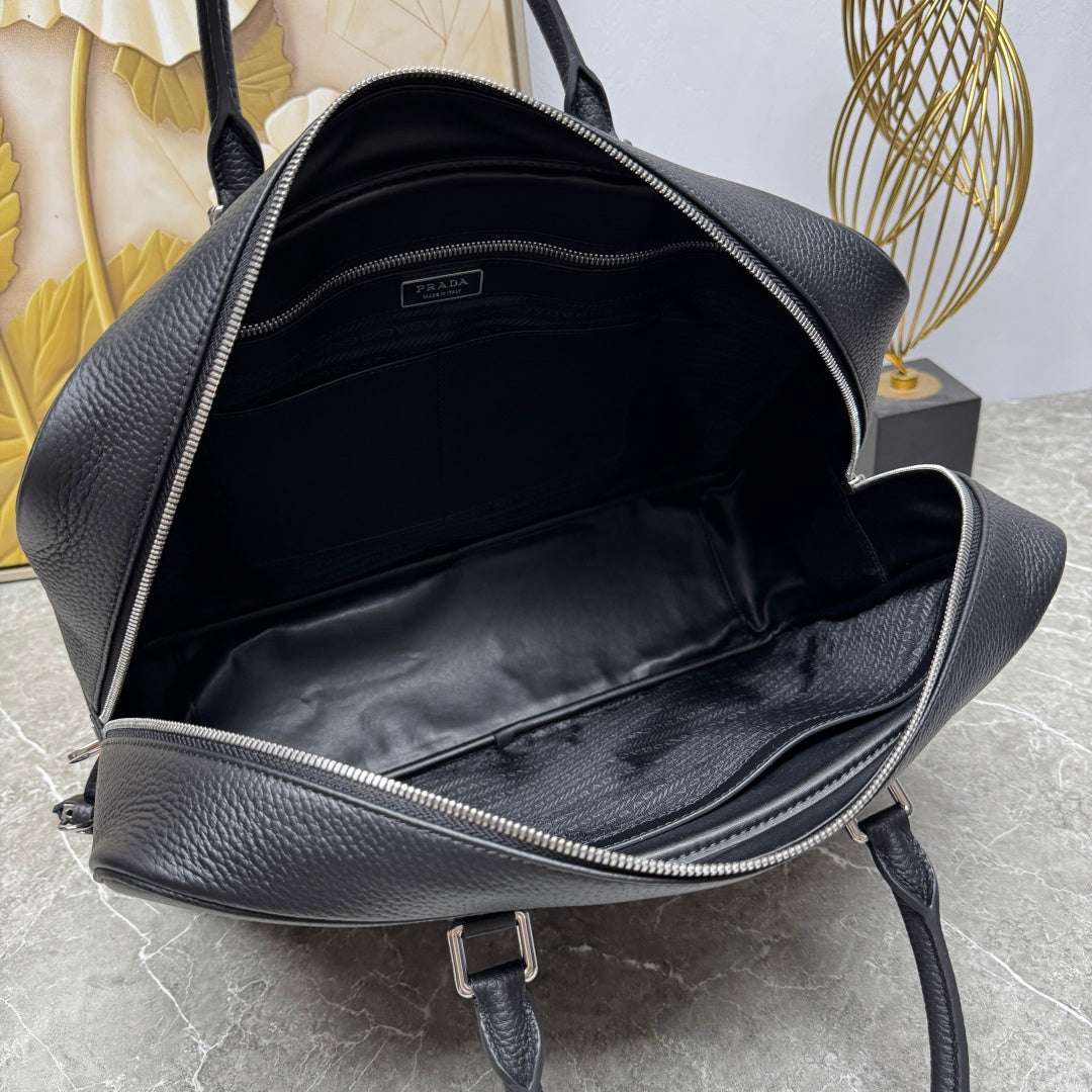 Prada 2026 Sienna Bag Brown Black Calfskin 345782