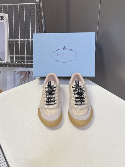 Prada 2026 Speedrock Mesh Fabric Sneaker Mesh Leather 717530