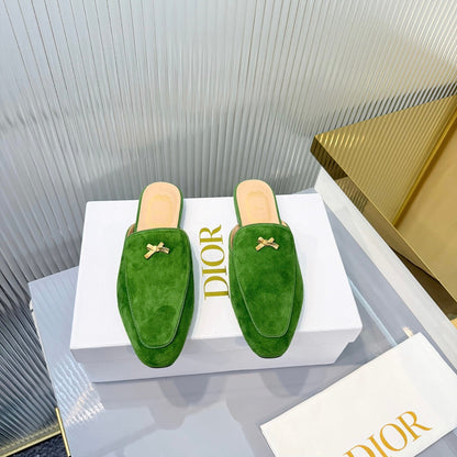 Dior 2026 Bow Mule Multicolor Suede Leather 713683