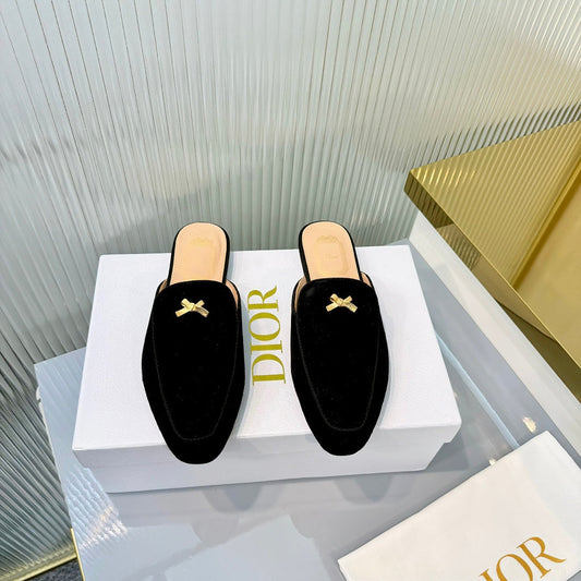 Dior 2026 Bow Mule Multicolor Suede Leather 713683