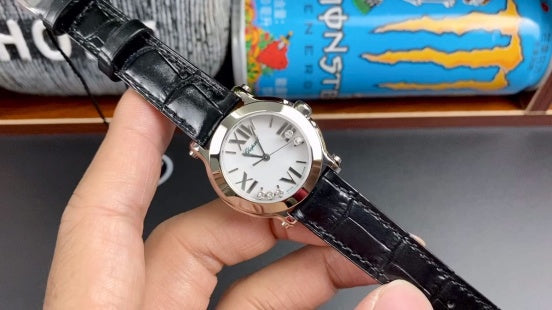 Happy Diamonds 30mm Silver White Dial