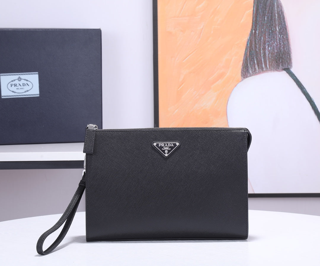 Prada 2026 Saffiano Document Case 24cm Calfskin