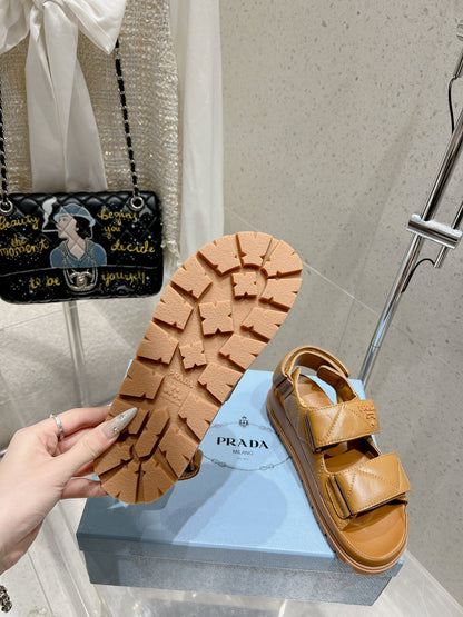 Prada 2026 Monolith Nappa Leather Sandals 762960