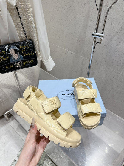 Prada 2026 Monolith Nappa Leather Sandals 762960
