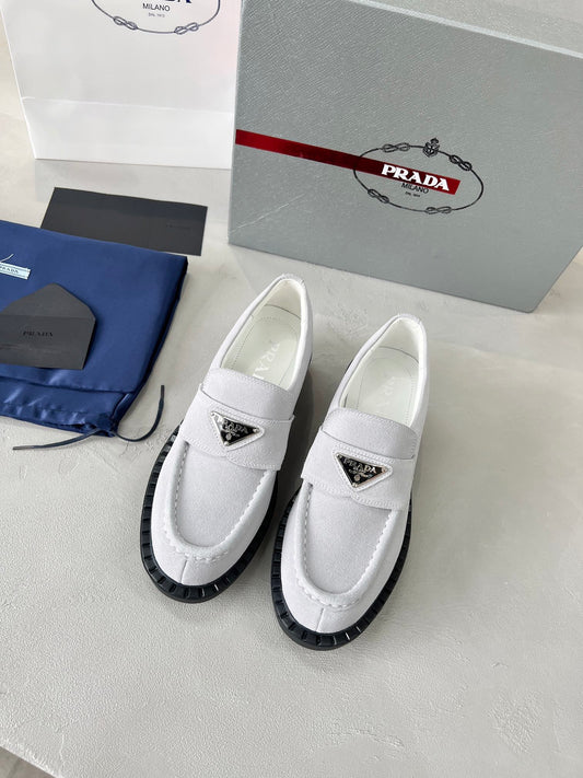 Prada 2026 Loafer Multicolor Suede Sheepskin 715985