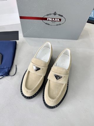 Prada 2026 Loafer Multicolor Suede Sheepskin 715985