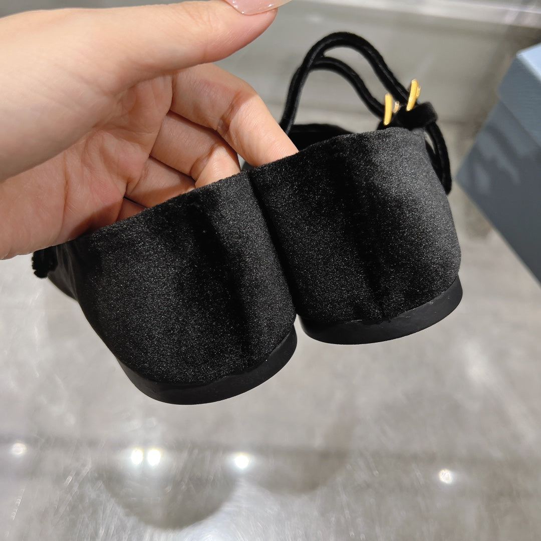 Prada 2026 Ballet Flat Velvet 715534