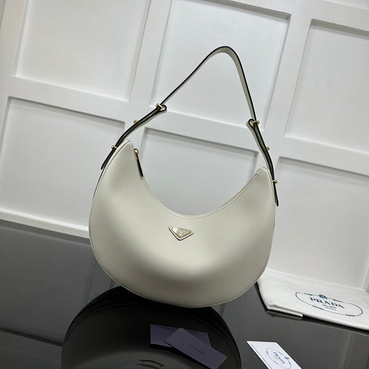 Prada 2026 Arque Shoulder Bag 35cm Calfskin
