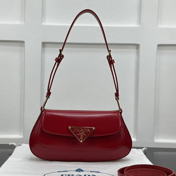 Prada 2026 Shoulder Bag 24cm Patent Leather