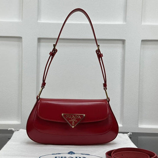 Prada 2026 Shoulder Bag 24cm Patent Leather