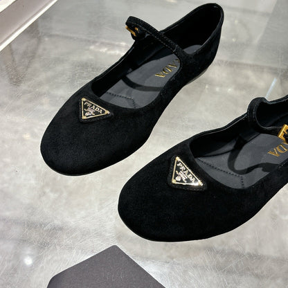 Prada 2026 Ballet Flat Suede Sheepskin 715617