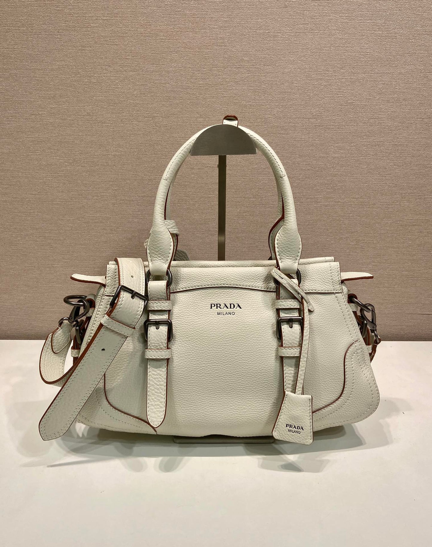 Prada 2026 Tote Bag 35cm Grained Leather 282678
