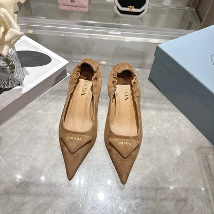 Prada 2026 Logo Slingback Pump 55mm Sheepskin 715604