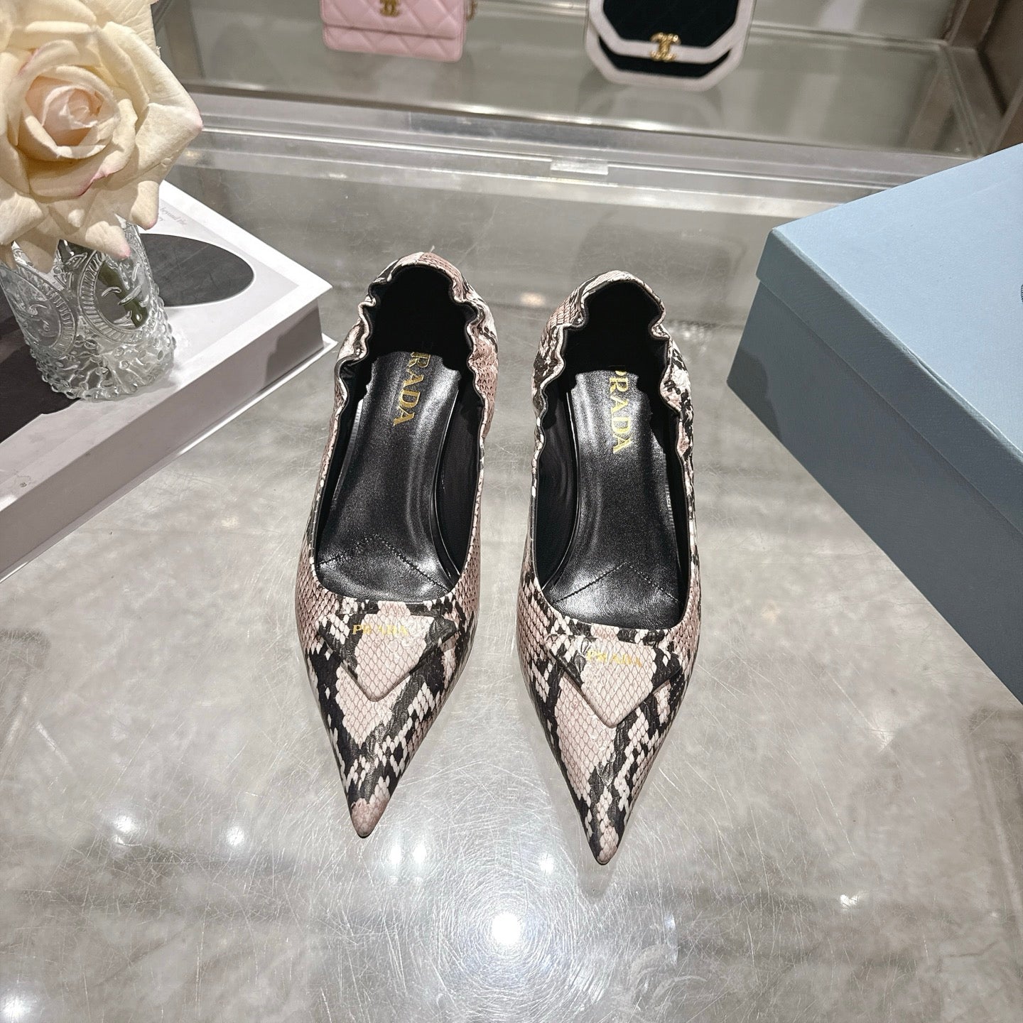 Prada 2026 Logo Slingback Pump 55mm Sheepskin 715604