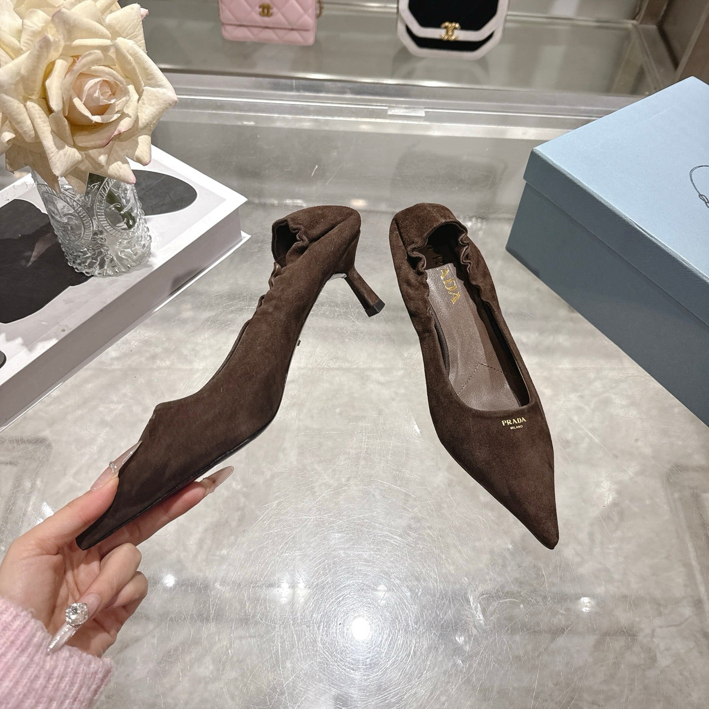Prada 2026 Slingback Pump 55mm Sheepskin 715599