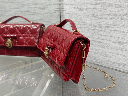 Dior 2026 My Dior Bag 21cm Patent Cannage Calfskin 284155