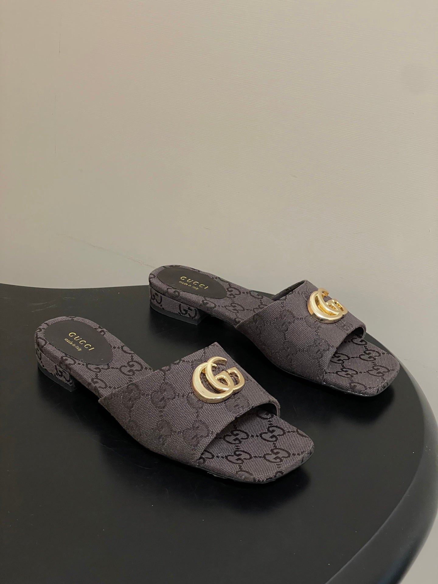 GG 26ss Flat Slippers  Canvas Monogram