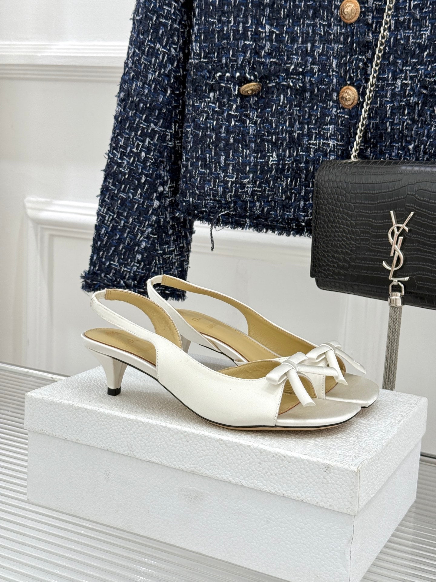 Dior 2026 Bow Heeled Slingback Sandal 607567
