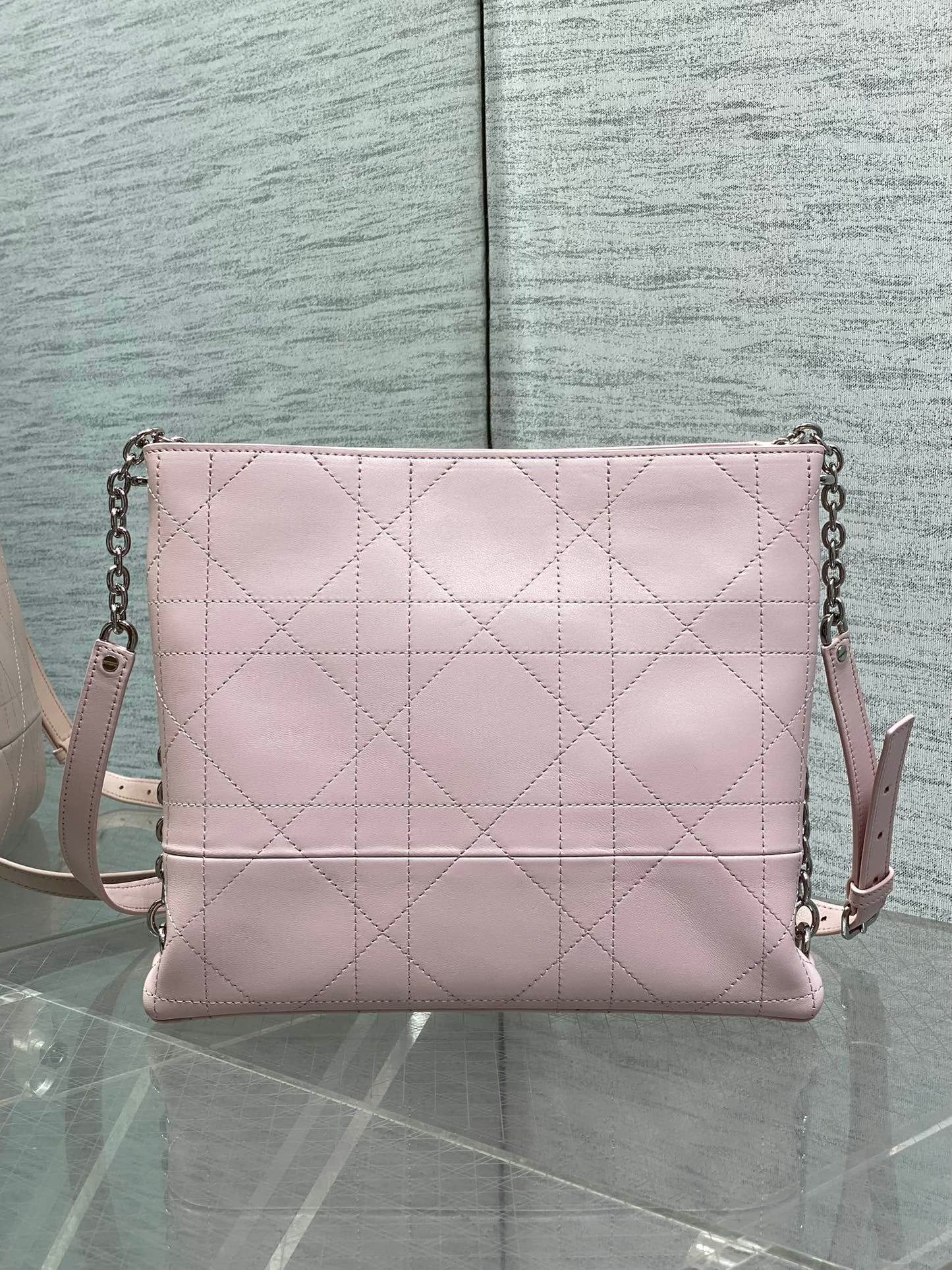 Dior 2026 Trianon Hobo Chain Bag 25cm Lambskin 289175