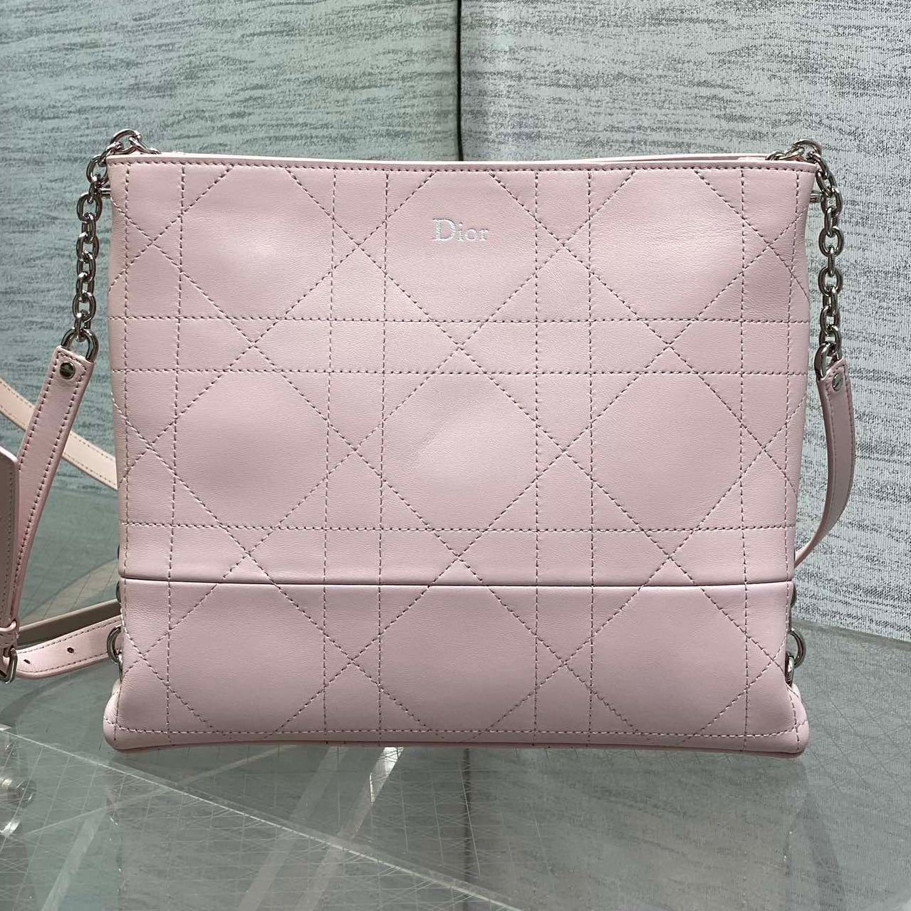 Dior 2026 Trianon Hobo Chain Bag 25cm Lambskin 289175