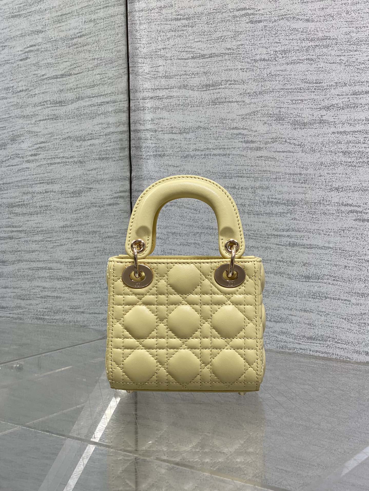 Dior 2026 Bow Lady Dior Yellow Lambskin 286571