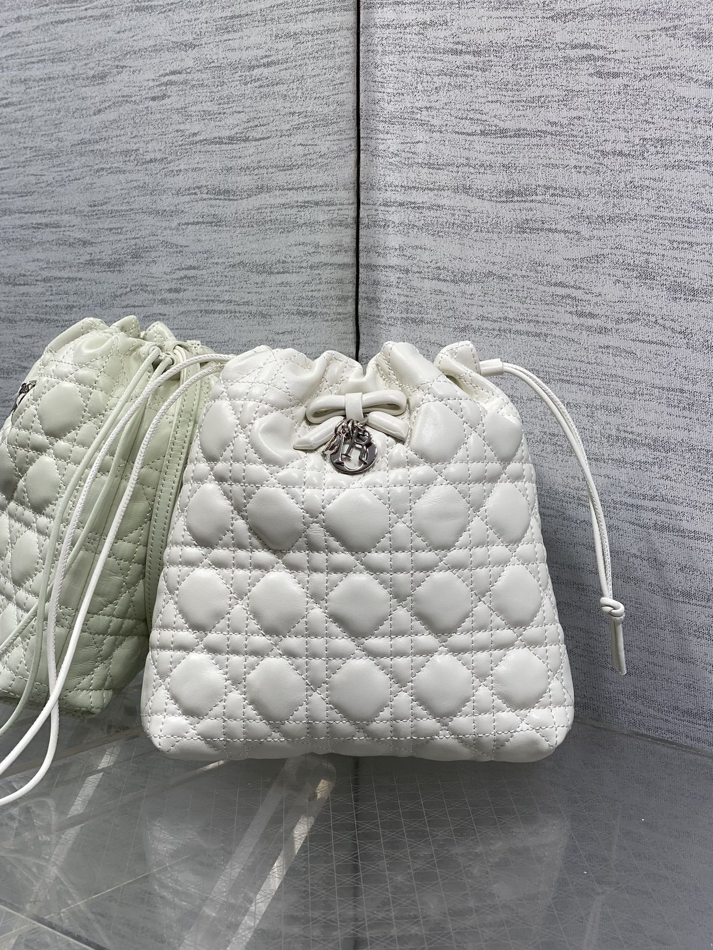 Dior 2026 Bow Adiorable Quilted Lucky Bag 22cm Cannage Lambskin