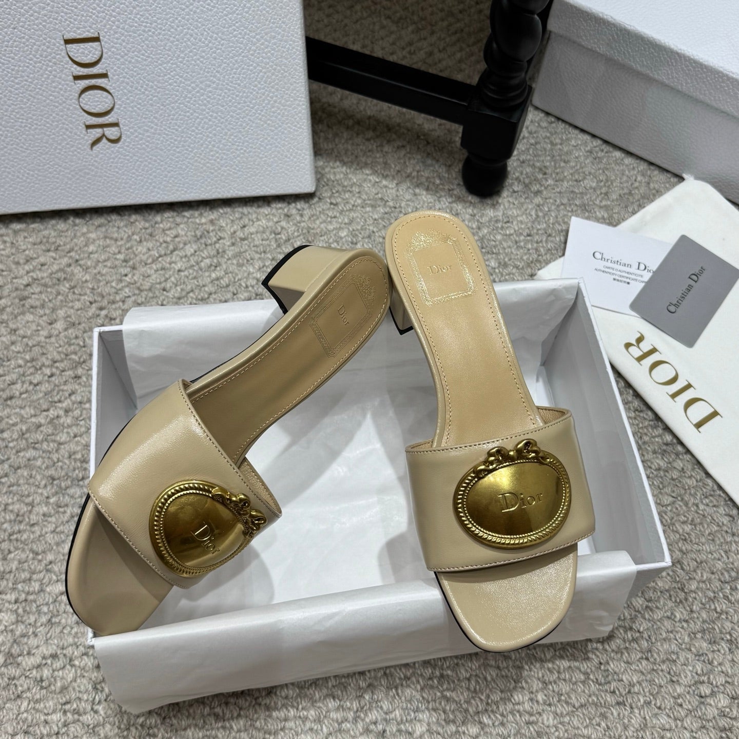 Dior 2026 Médaillon Buckle Sandal Lambskin