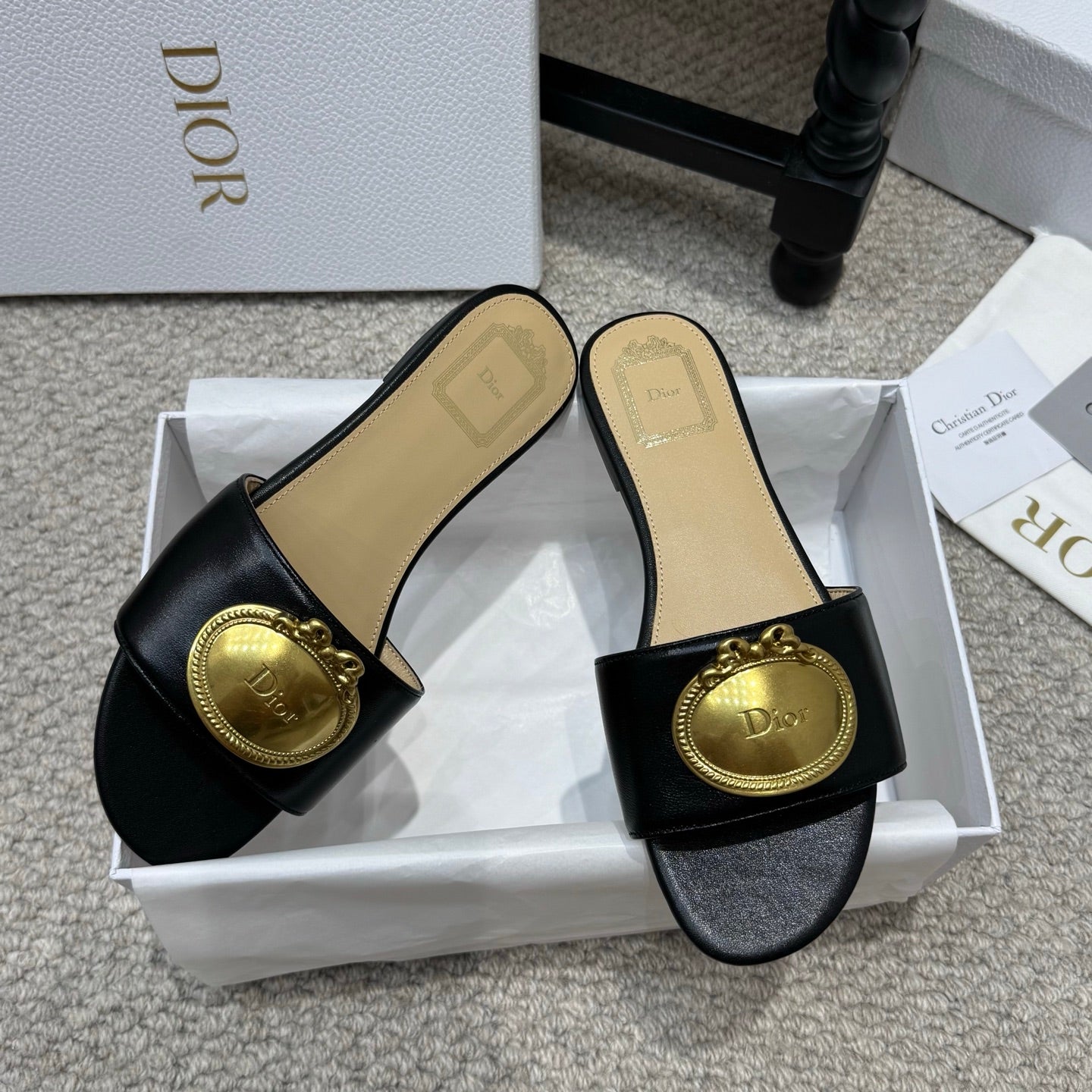 Dior 2026 Médaillon Buckle Sandal Lambskin