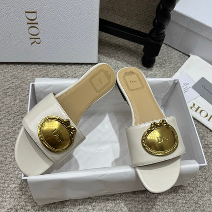 Dior 2026 Médaillon Buckle Sandal Lambskin