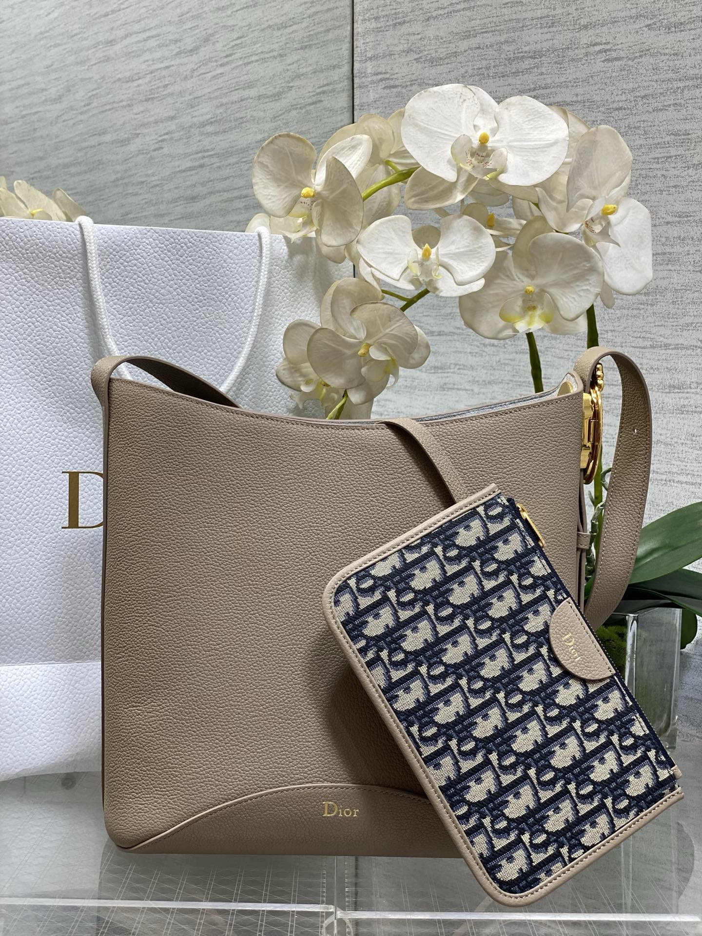 Dior 2026 Medaillon Bucket Bag 26.5cm Grained Cowhide 289070