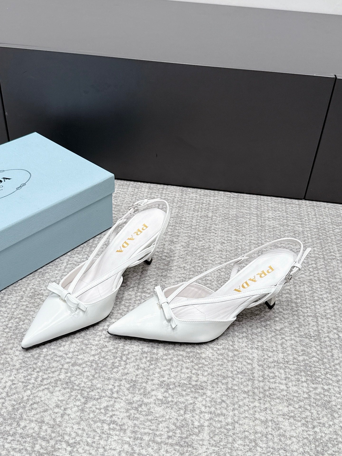 Prada 2026 Slingback 75mm Leather 855695