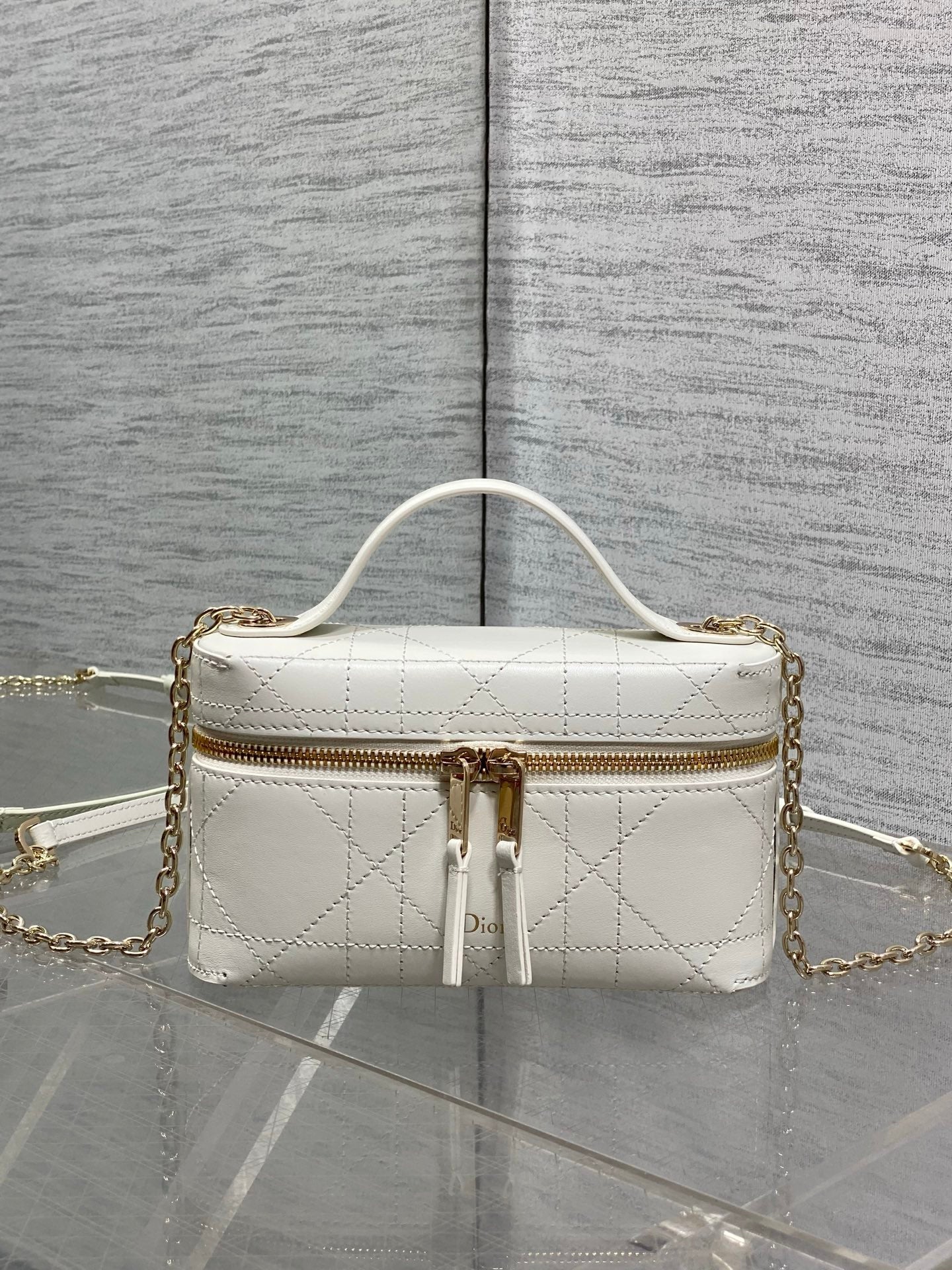 Dior 2026 Trianon Soft Vanity Bag 19cm Multicolor Lambskin 355388