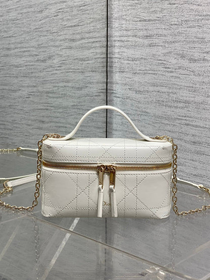 Dior 2026 Trianon Soft Vanity Bag 19cm Multicolor Lambskin 355388