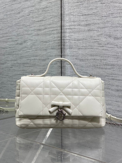 Dior 2026 My Tender Dior Top Handle Bag 21cm Lambskin