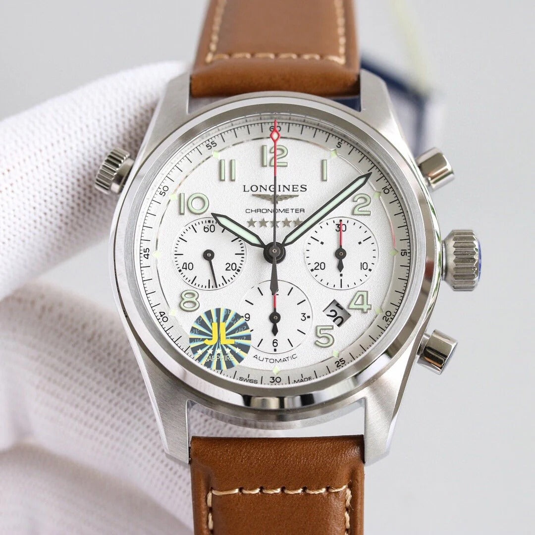 SPIRIT CHRONOGRAPH 42MM STEEL CASE LEATHER