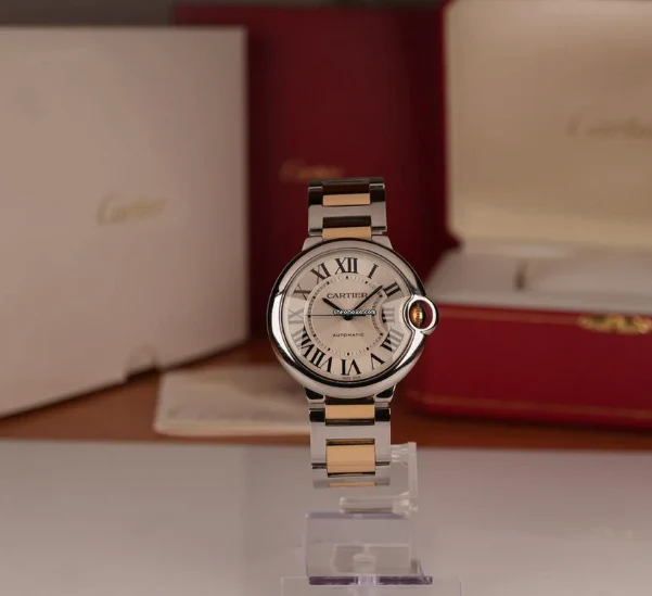 Cartier Ballon Bleu 36mm Steel and Yellow Gold Watch