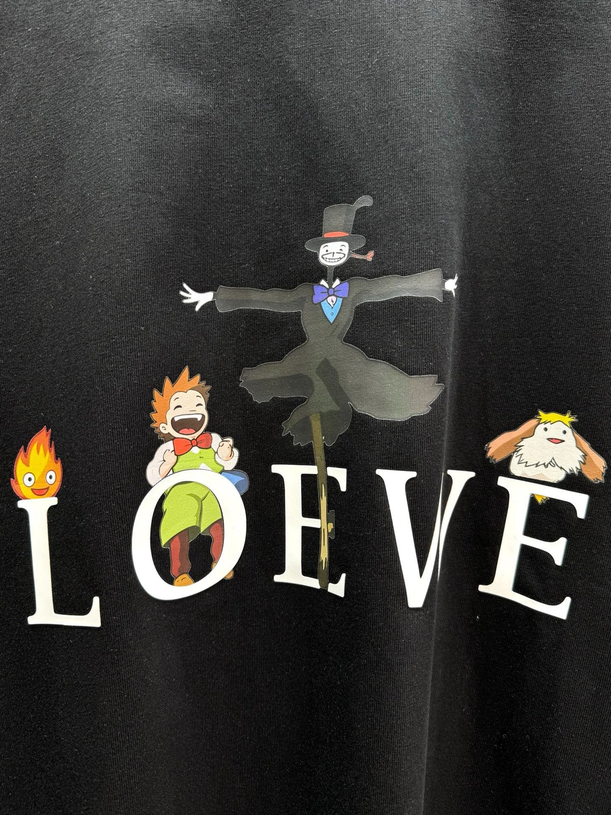 Loewe 26SS Short-sleeved T-shirt Black in Cotton 326554