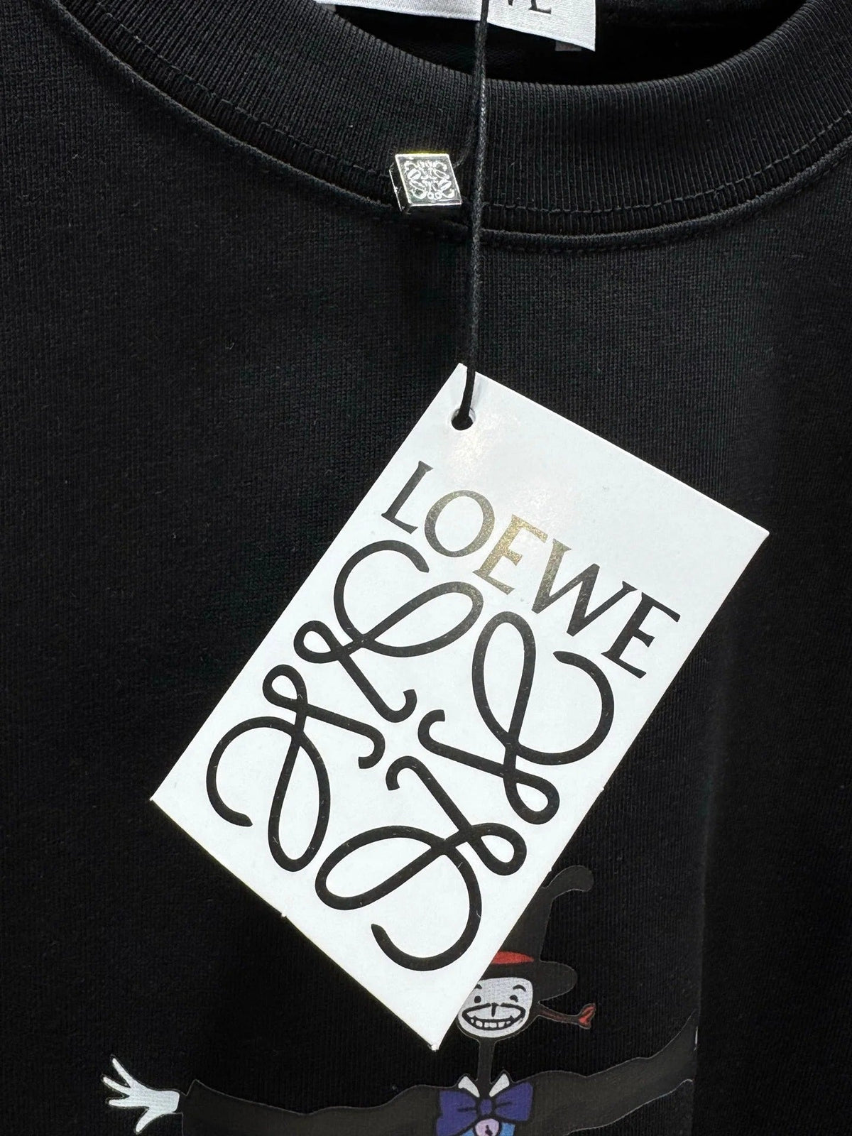 Loewe 26SS Short-sleeved T-shirt Black in Cotton 326554