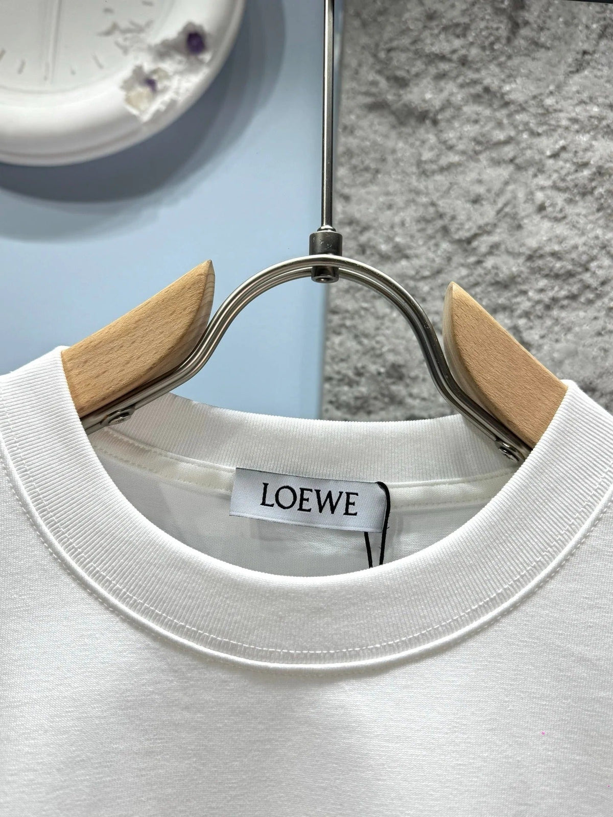 Loewe 26SS Short-sleeved T-shirt White in Cotton 326556