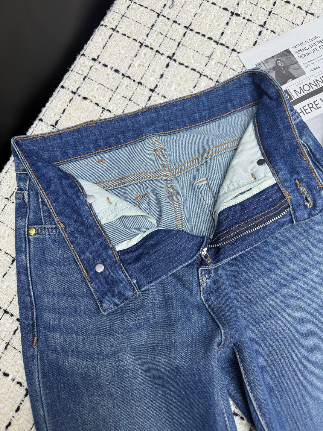 Loewe Flared Jeans Embroidered Logo Applique 404876