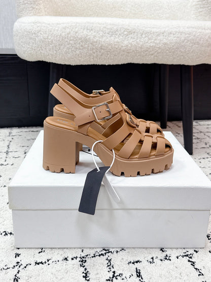 Prada 2026 Monolith Sandals 90mm Rubber 769827