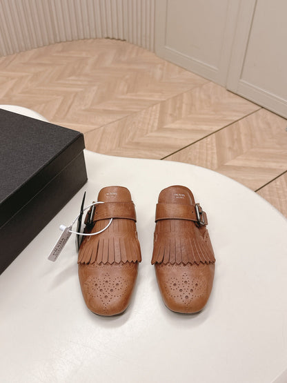 PRA 26S Mule Camel Brown Calfskin 600591