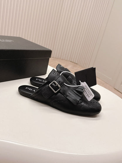 PRA 26S Mule Black Calfskin 600593