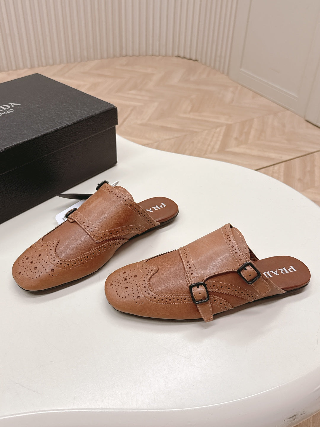 PRA 26S Mule Camel Brown Sheepskin 600581