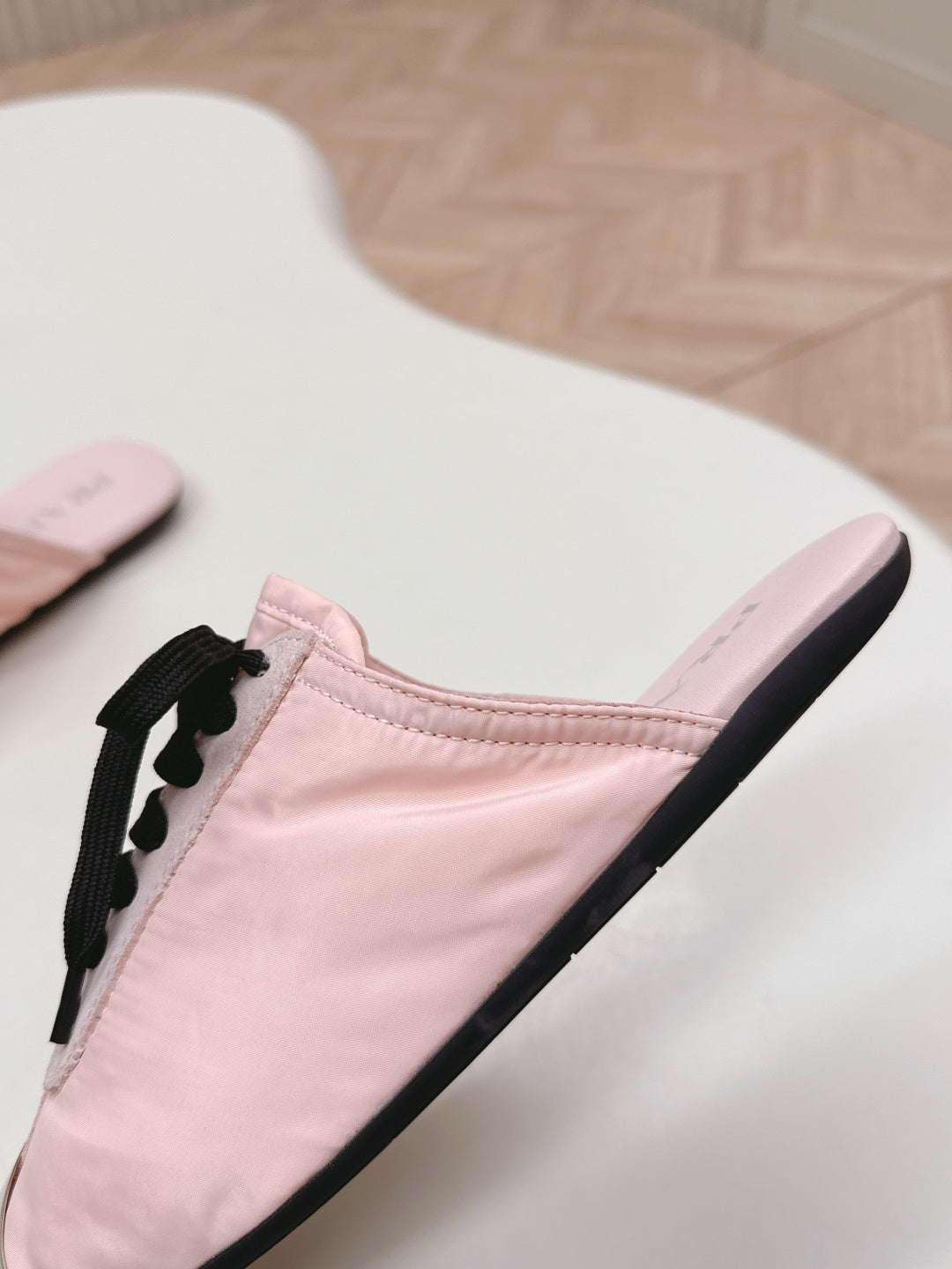 PRA 26S Mule Sneaker Light Pink Sliver Canvas 600622
