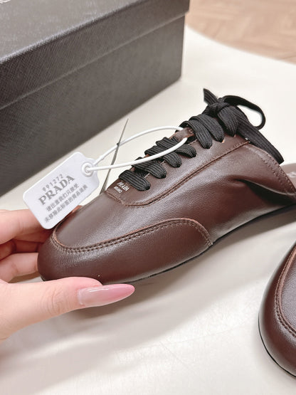 PRA 26S Mule Sneaker Dark Brown Sheepskin 600616