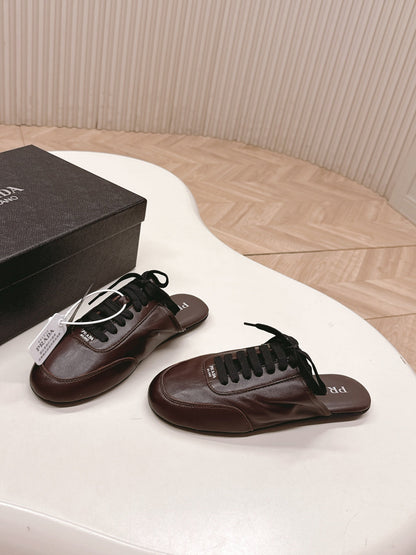 PRA 26S Mule Sneaker Dark Brown Sheepskin 600616